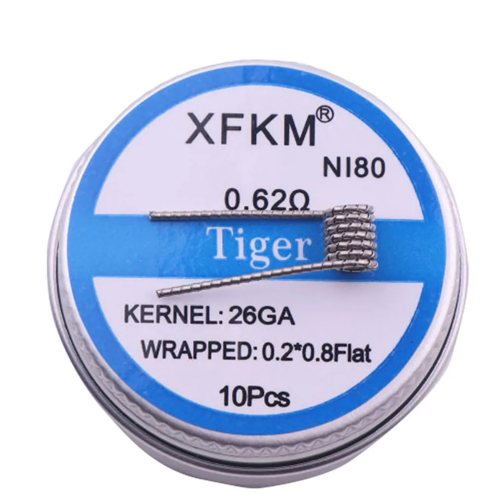 PreBuilt Inner Diameter 3mm Coil Fused Clapton Coils Alien Premade Resistances Mix Twisted NI80 Heating Wire Party Favors