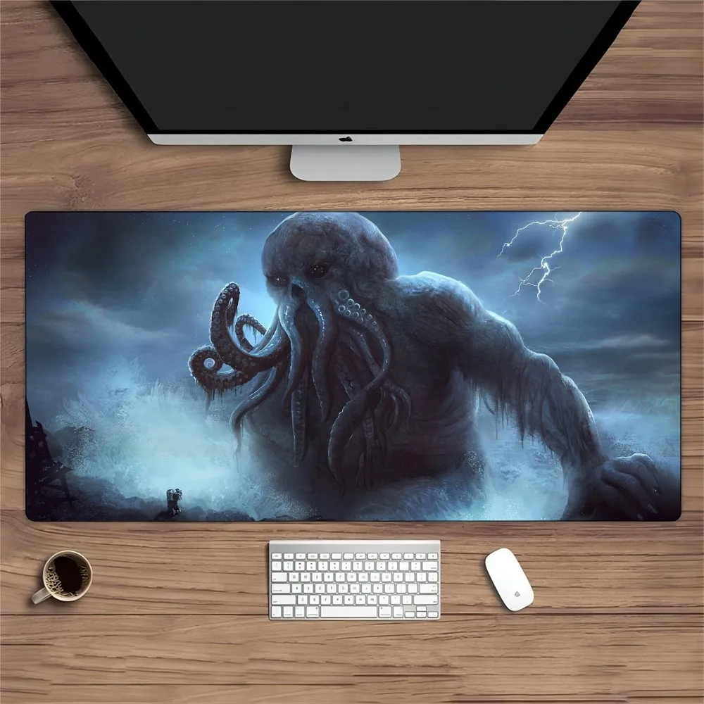 Cthulhu Mousepad Mouse Pad Gamer HD Print Computer Mouse Mat Office Rubber Keyboard Mat