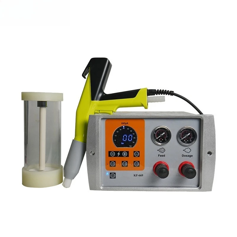 

Mini Powder Coating Gun Laboratory Test Electrostatic Sprayer with 1.57L Small Powder Cup