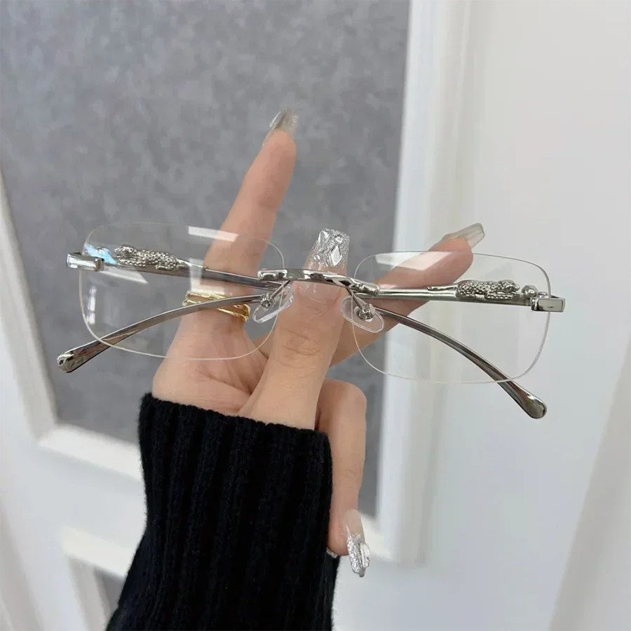 خمر مربع النظارات النساء الرجال العلامة التجارية مستطيل الرجعية النظارات الإطار الذكور واضح عدسة للجنسين في الهواء الطلق عدسة شفافة Gafas