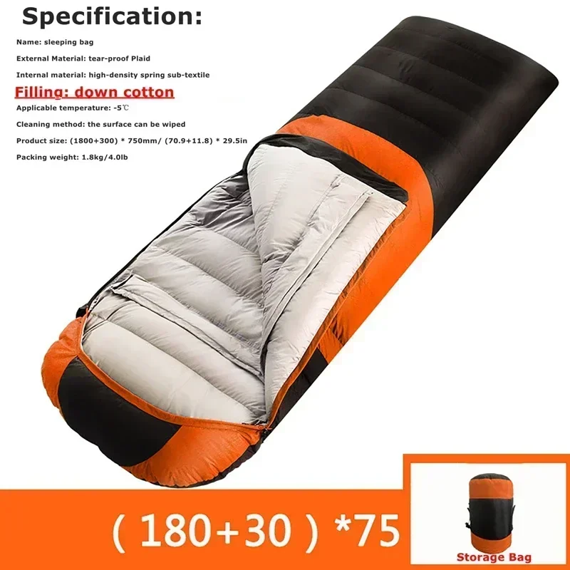 4Area Winter Camping Sleeping Bags Down Cotton Bags USB Heated 3Gear Ultralight Outdoor Camping Mattress Thermal Pad Heating Bag