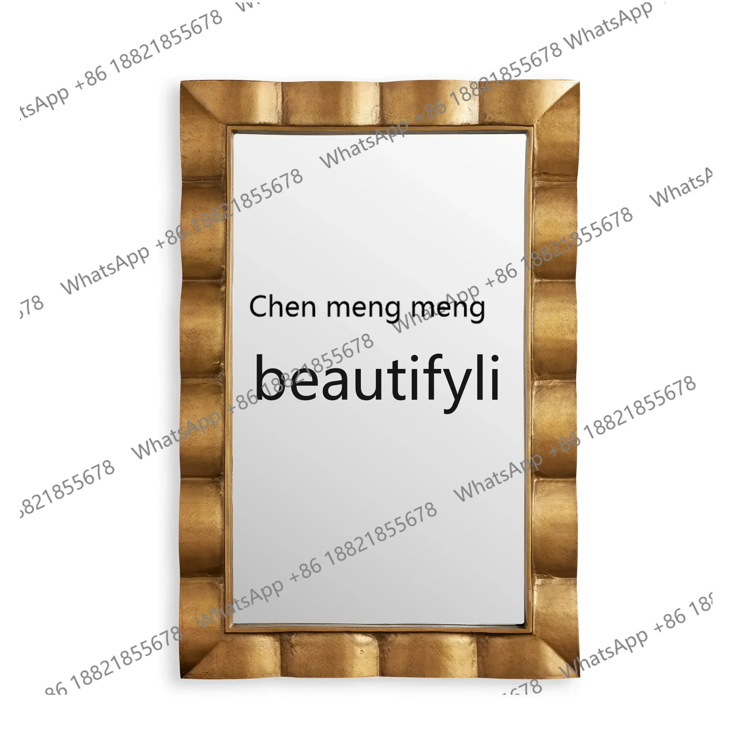 D06 American retro full-length mirror bedroom wavy full-length mirror wall-mounted porch floor-to-ceiling mirror view 5