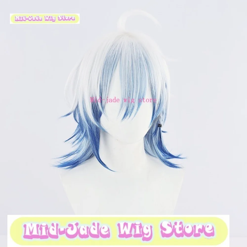 منتصف اليشم شعر مستعار مخزن الخامس Nayuta شعر مستعار تأثيري أنيمي لعبة لعب الأدوار الشعر الاصطناعية هالوين ملابس تنكرية للحفلات الدعائم #3