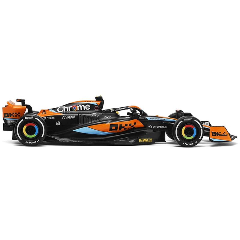 1:24 MCL60 2023 4# Lando Norris P2 British GP Mclaren F1 #81 Oscar Piastri Car Diecast Racing Car Model Competition Vehicles Toy