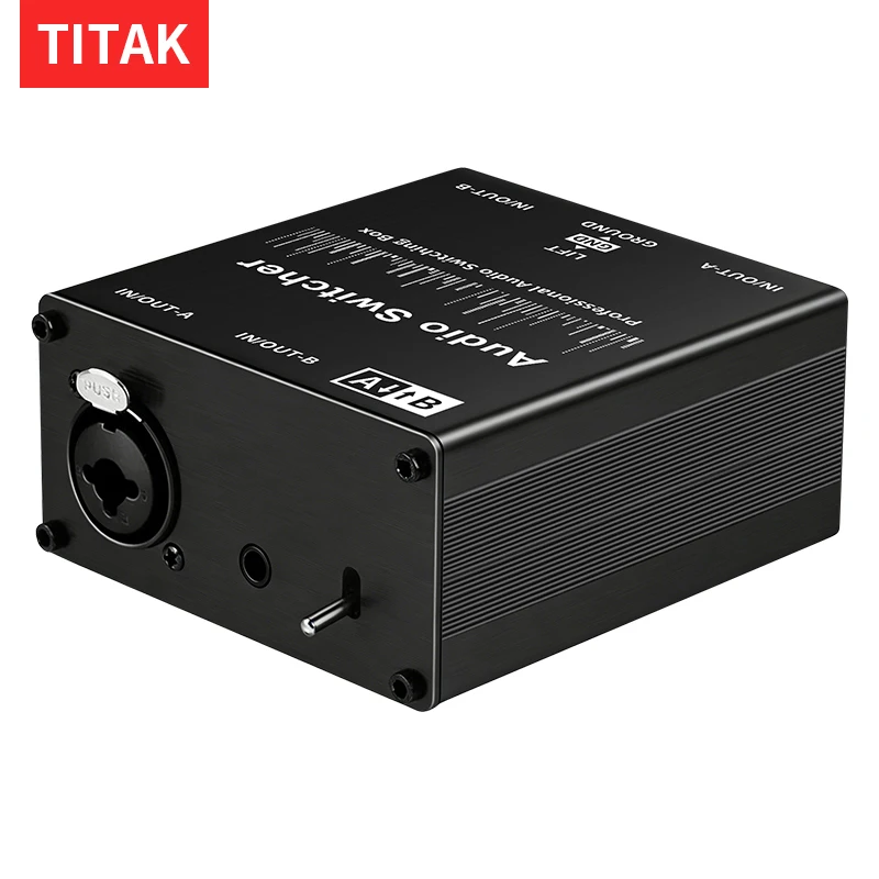2 in 1 Out 1 in 2 Out HIFI Audio Signal Switching Selector XLR 3.5mm for Mixer Decoder Amplifier Active Speakers Setup
