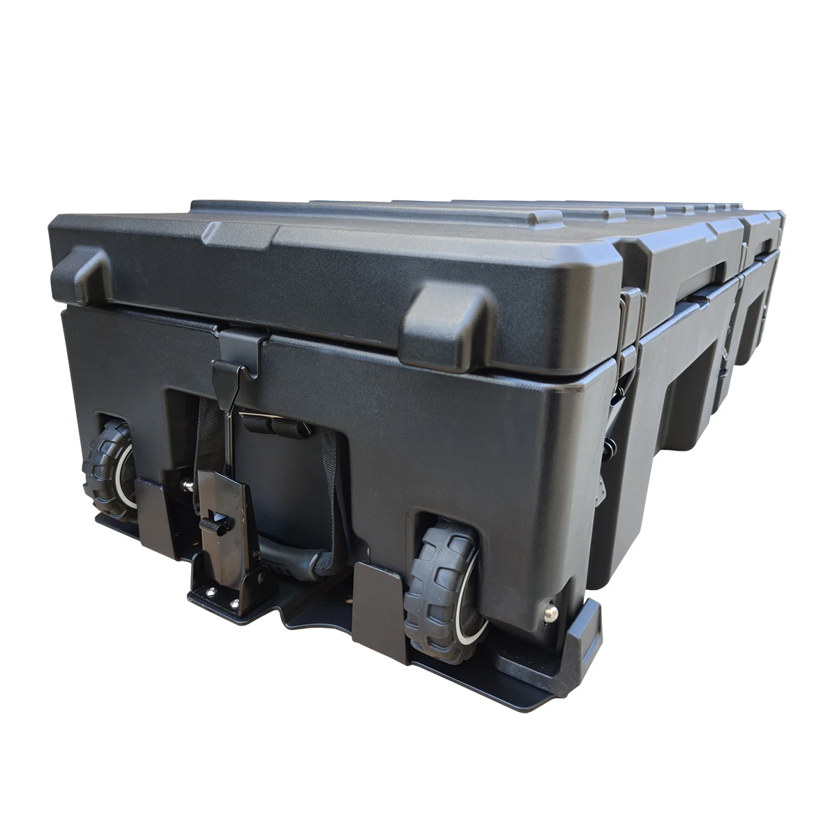 92L Roof Case Quick Mount Bracket LLDPE Cargo Case Hard Plastic Rotomolded Tool Box For 4WD Storage Box Roof Rack Low Profile