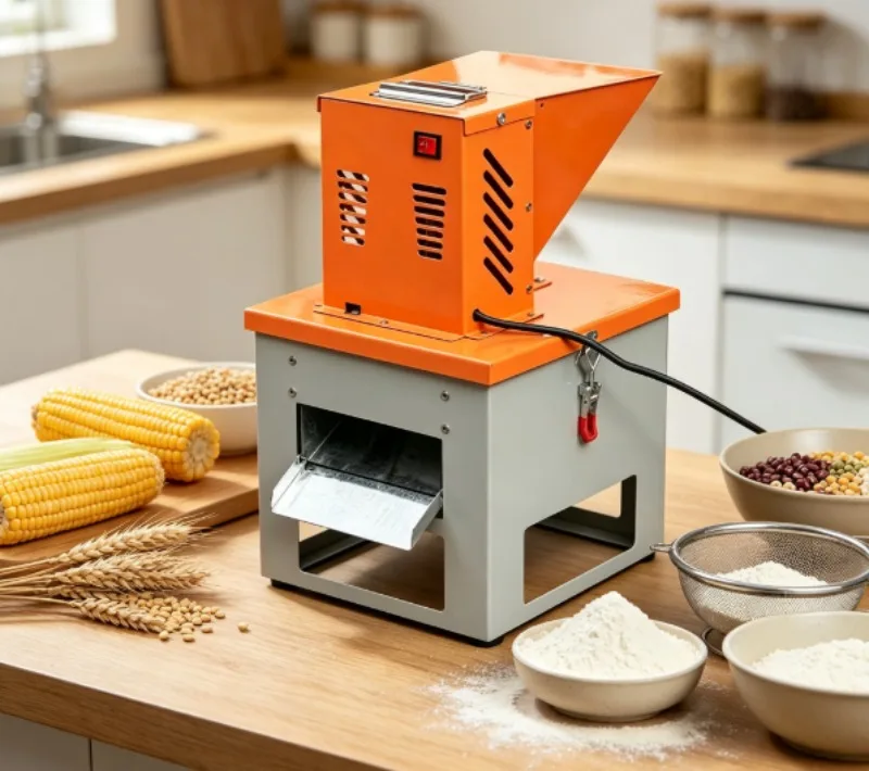Small Household Electric Grain Mill Multifunctional Powder Grinder for Corn Wheat Mixed Cereals HomeandLivestockFarmCrushingTool