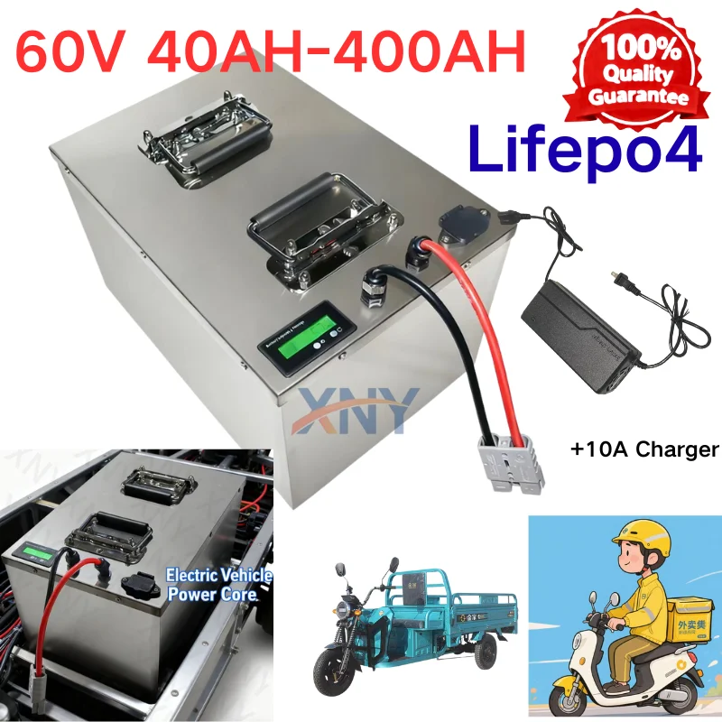 

XNY 20S 60V 40Ah 80Ah 100Ah 150Ah 200Ah 240Ah 300Ah 400Ah Lifepo4 Аккумулятор для 3KW 6KW EV RV Мотоцикл Трехколесный велосипед Экскурсионный автомобиль