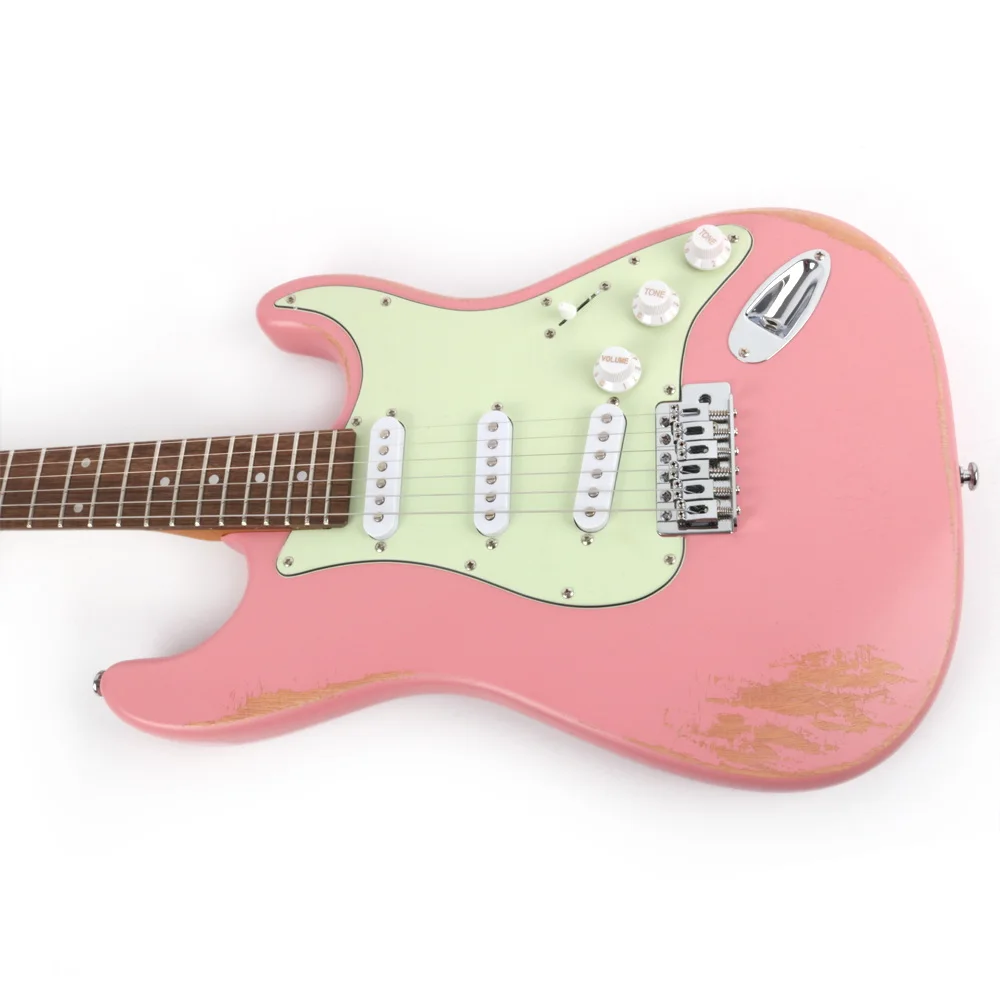 High quality light Relic vintage style hand made electric guitar electricas electro electrique guitare guiter guitarra gitar