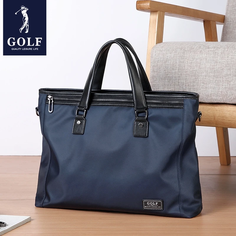 GOLF Men's Briefcase 2023 New Multi functional Business Bag Large Capacity Shoulder Bag Simplified Crossbody Handbag