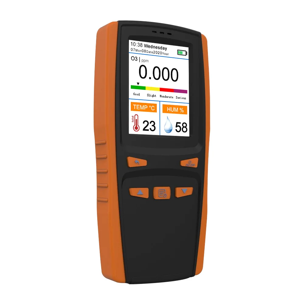 Portable Air Quality Ozone(O3) Gas Detector Temperature & Humidity Tester Meter Office, Indoor, Outdoor (OEM Packaging Available