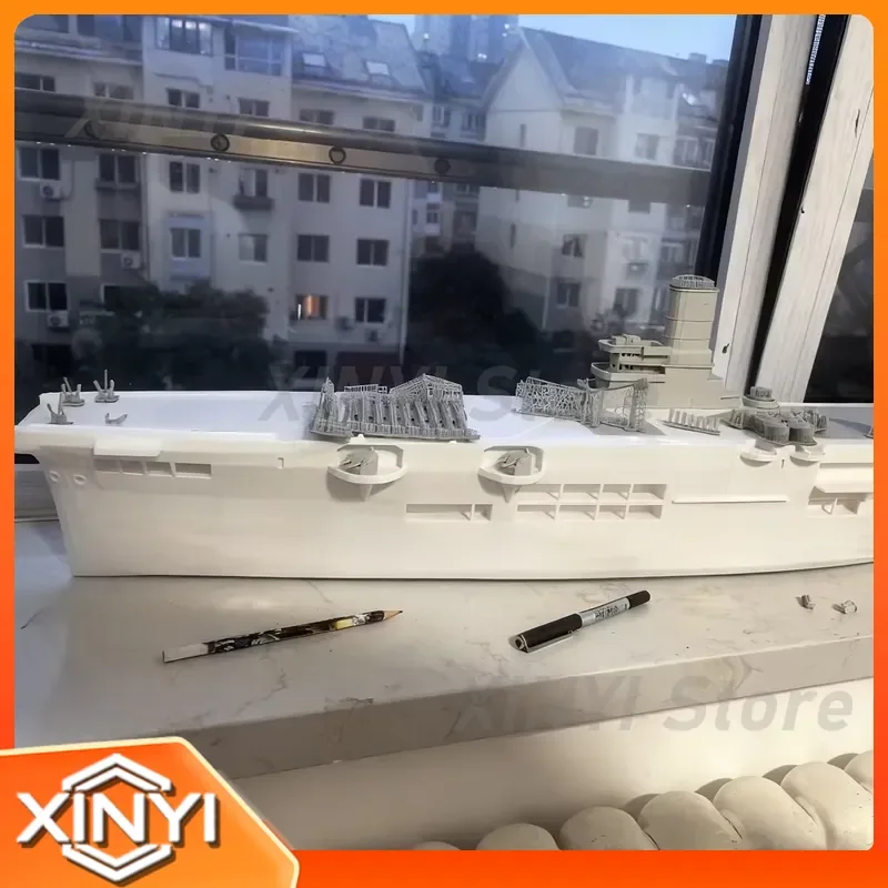 New 1/200 RC Ship 122cm WWII Version for HMS Ark Royal Aircraft Carrier Remote Control Boat 3D Printed Model Kit Toy