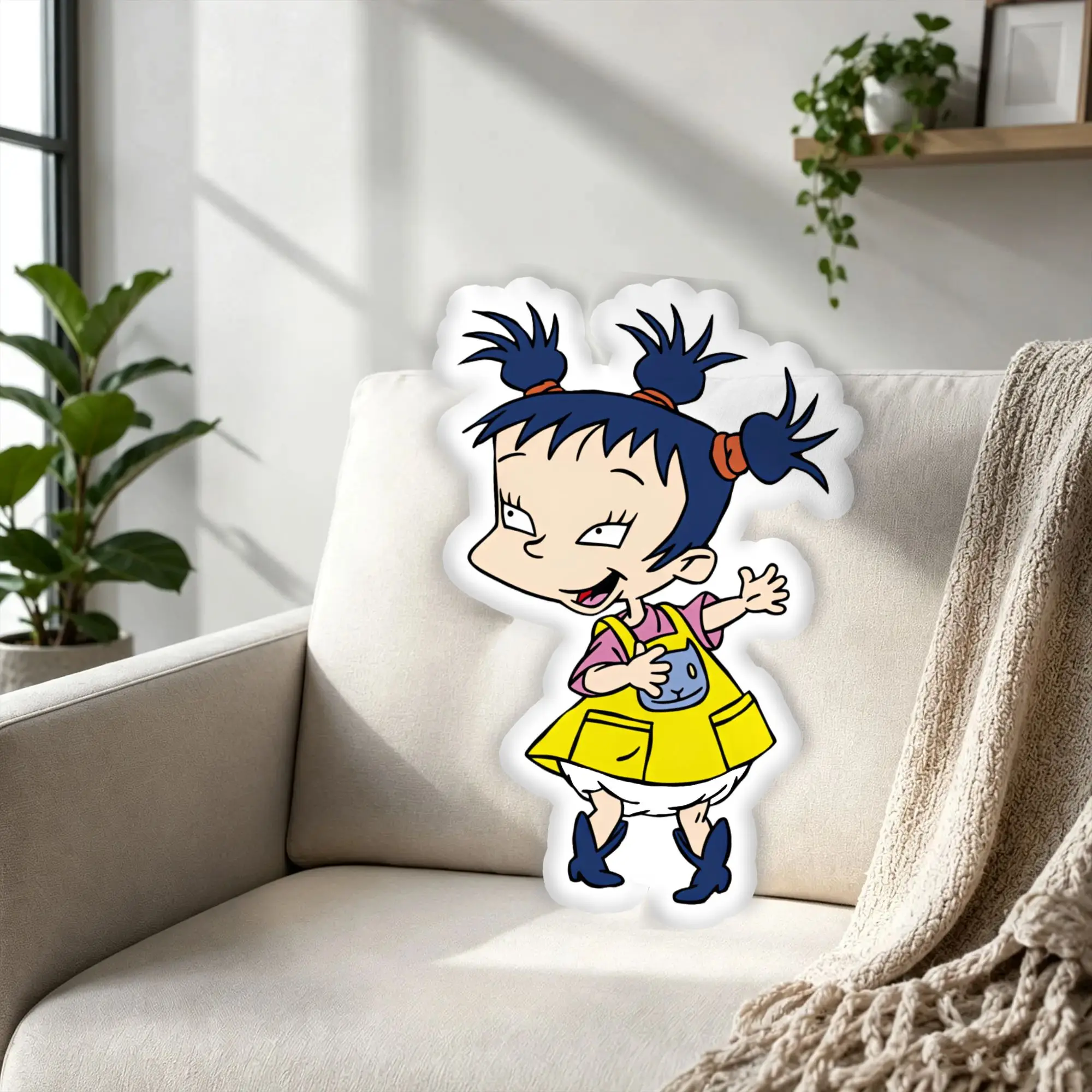 Customized R-Rugrated Cartoon Hot Stuffed Throw Pillow Manga Velvet Pillows and Cushions Funny Cushion for Bedroom Bed Unique