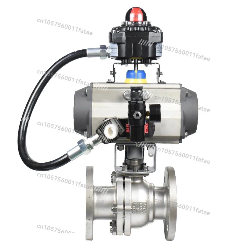 

Pneumatic Cut-off Pneumatic Stainless Steel Ball Valve Q641F-16P Pneumatic Quick Cut-off Ball Valve Corrosion Resistance DN15
