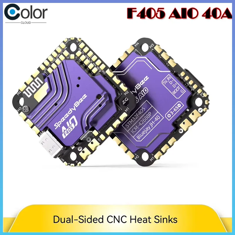 

Speedybee F405 Aio 40a Bluejay 25.5x25.5 Flight Controller With Icm-42688 Gyro Spa06-003 Barometer For Rc Fpv Freestyle Drone