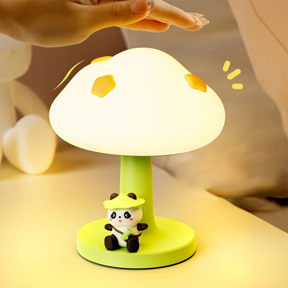 

Cloud Soft Silicone Night Lamp With 3 Brightness Cordless Table Lamp USB Rechargable Night Light For Boys Girls Bedroom Decor