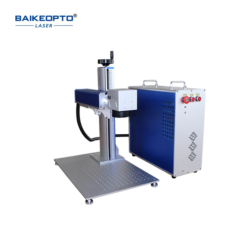 20W-100W Portable Metal Fiber Laser Marking Machines Galvo Brand DXF PLT Format Home Use