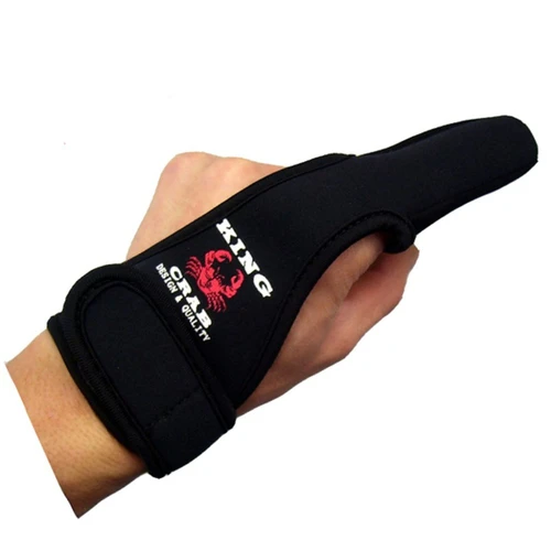 Imagen 2 del producto Guantes de neopreno para protector de caña de pescar, guante con mosca de un solo dedo, aparejos de pesca para hombres, corte impermeable para caza, invierno
