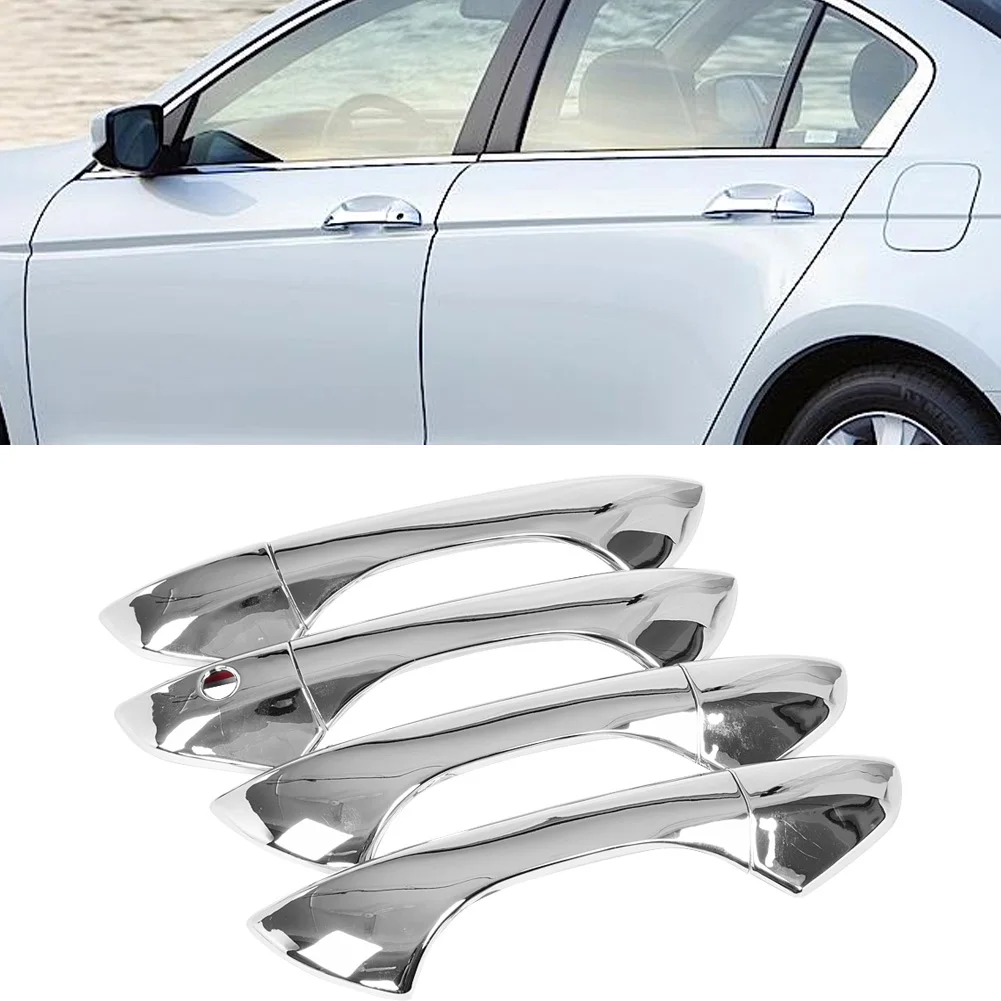 8Pcs Car Exterior Accessories Side Door Handle Cover Trim Decor for Honda Accord 2008 2009 2010 2011 2012