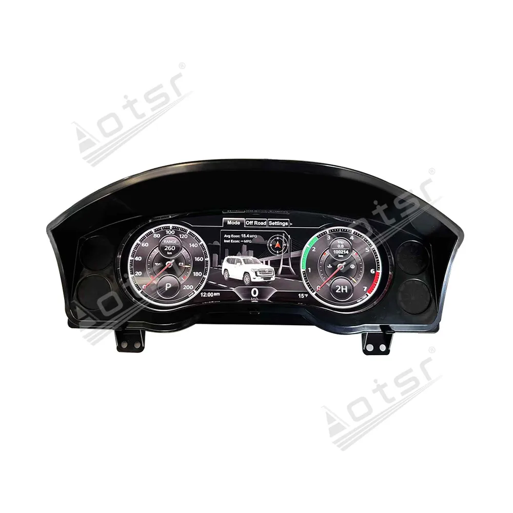 12,3-дюймовый для Land Cruiser 200 LC200 2008-2020, автомобильный цифровой кластер, виртуальный кабин, спидометр, ЖК-экран, GPS-инструмент