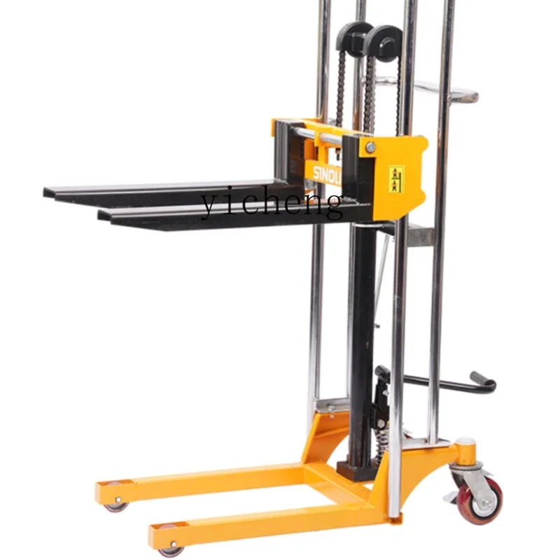 

небольшой штабелер, гидравлический подъемник, ручной вилочный погрузчик, 400 кг, легкий, регулируемый