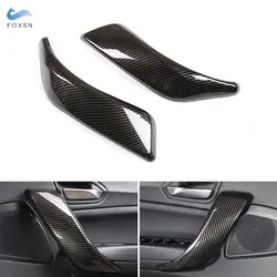 For BMW 1 2 Series F20 F21 F22 F23 2012 - 2017 2pcs Car Interior Door Handle Pull Handles Cover Accessories Carbon Fiber Style