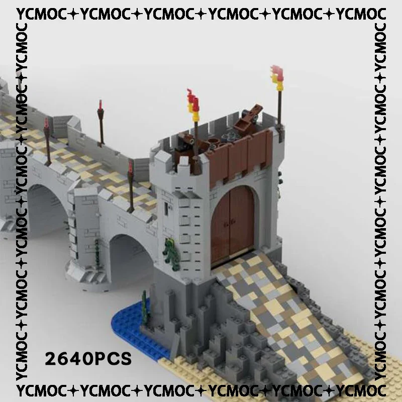 YcMoc-décennie s d'architecture de technologie de construction pour enfants, château, pont du chevalier courageux, jouets de bricolage, cadeaux pour enfants