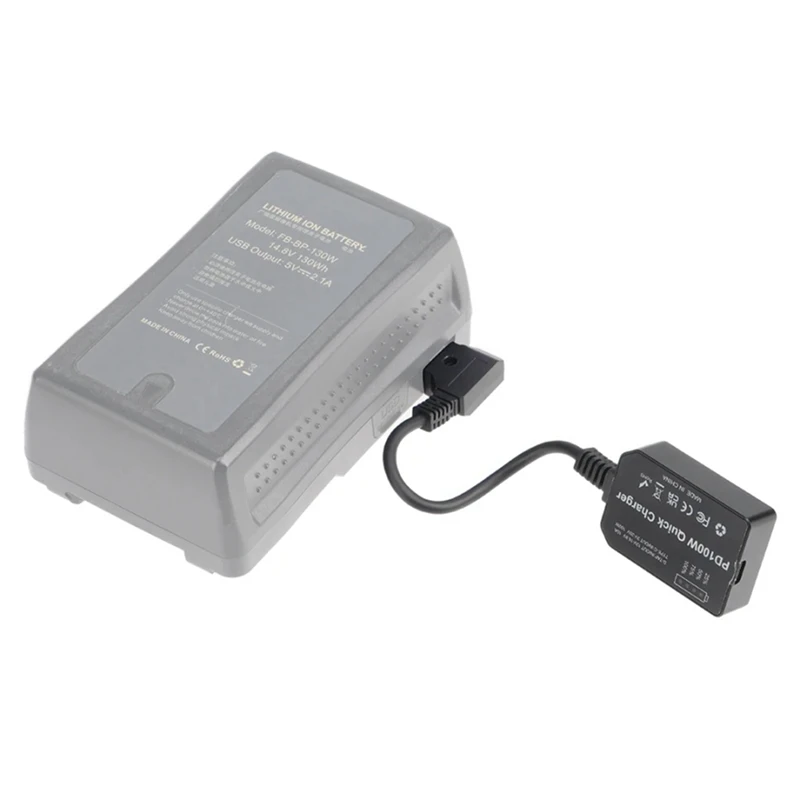 Virtual Battery D-TAP V-Port To PD 100W Bidirectional Charging And Discharging Module USB Power Adapter For Monitor/Camera