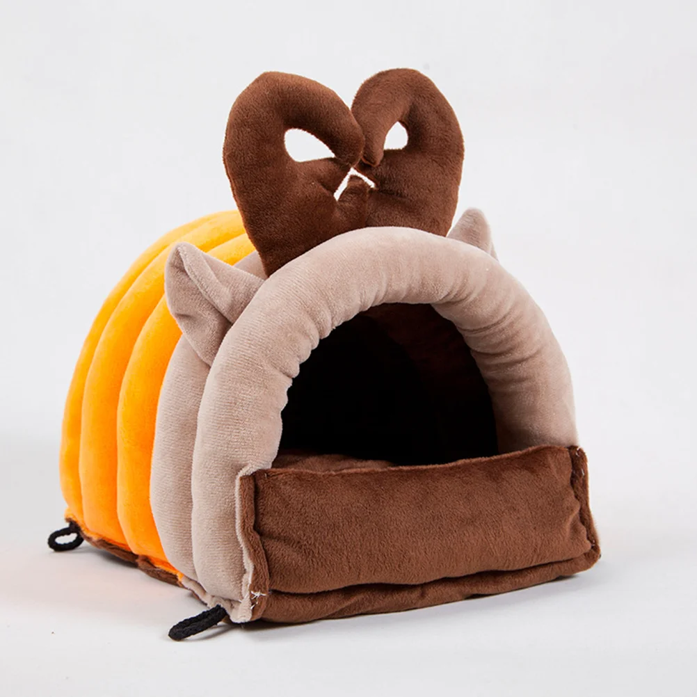 Cama para dormir de invierno para mascotas, conejo, nido cálido para animales pequeños, Chinchilla, ardilla, conejillo de indias, casa de algodón