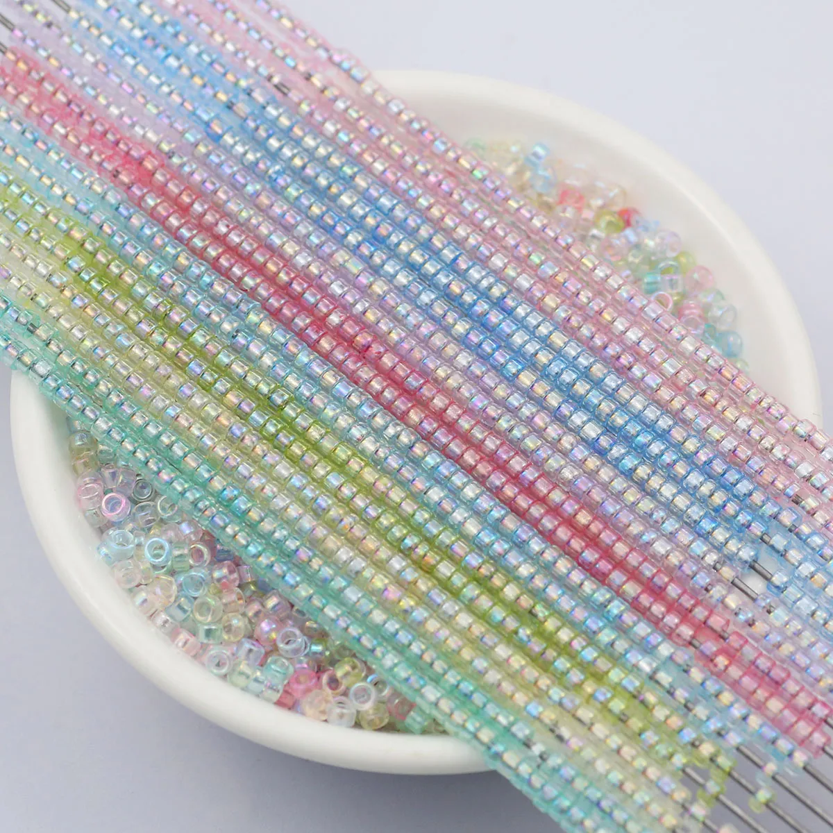 2,5mm Kristall Perle Bunte Glas Spacer Lose Perlen Für Schmuck Handgemachte Armband Halskette Ohrringe Zubehör