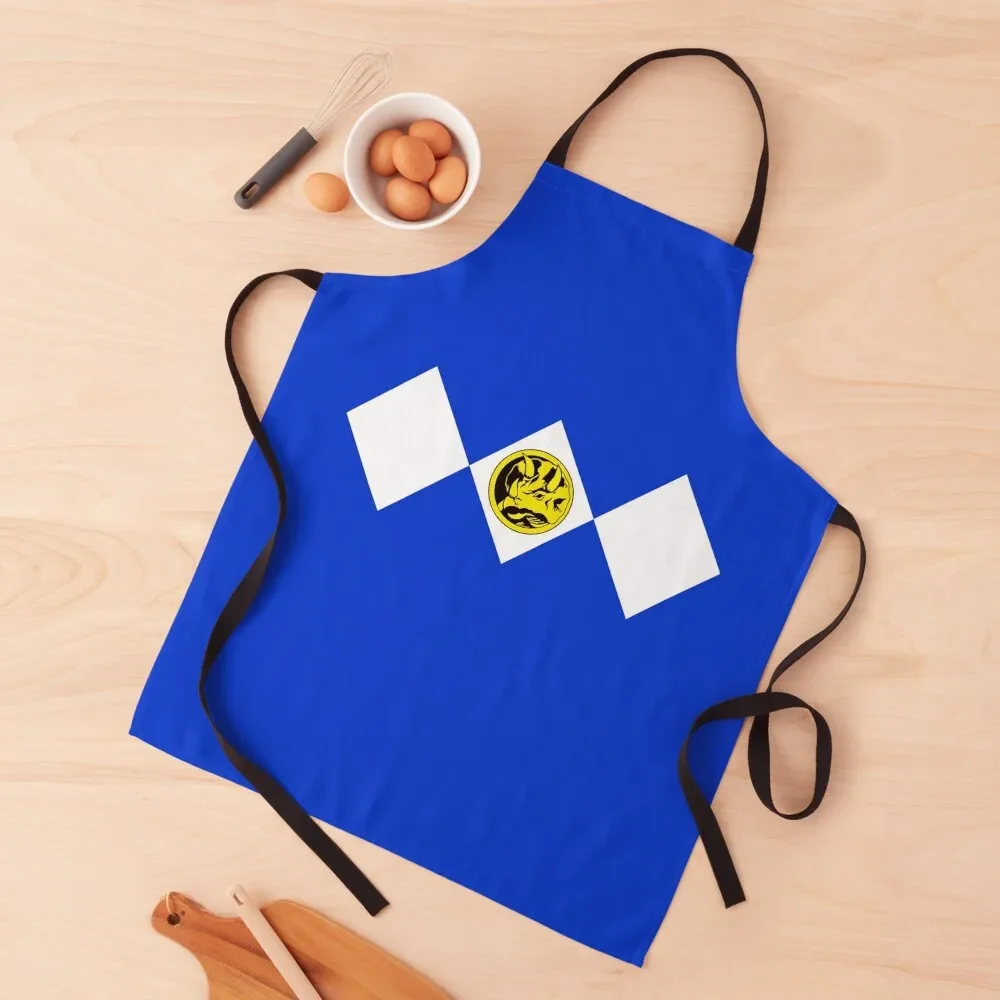 

MMPR Blue Ranger With Coin Apron Barber kitchen item Apron