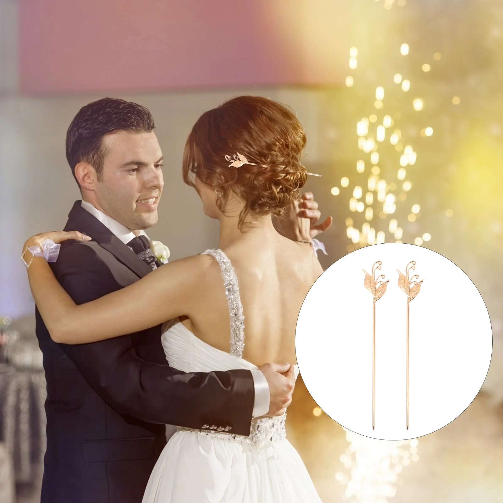 

2Pcs Timeless Copper Hairpin Chopstick Elegant Hair Stick Accessories For Everyday And Special Events