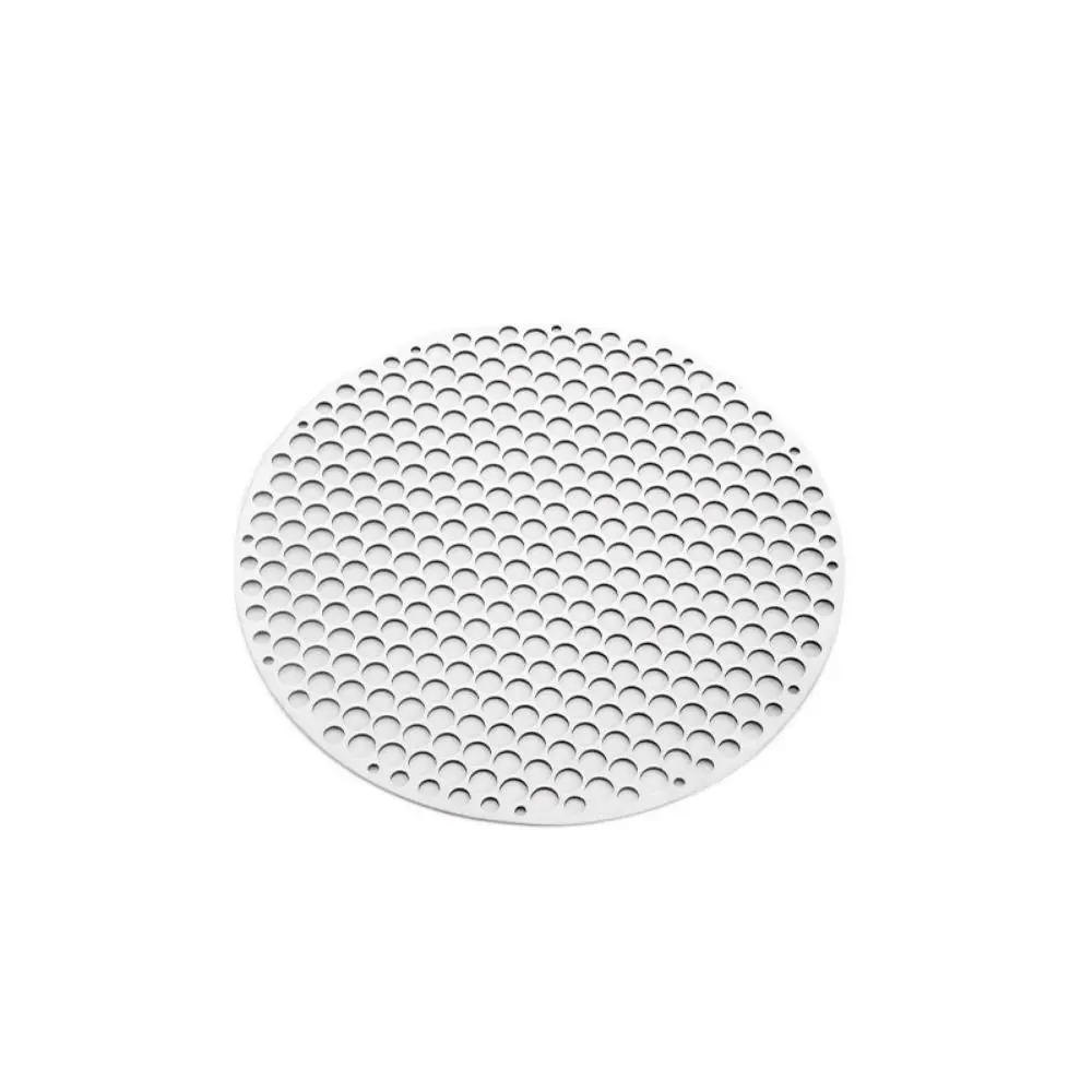 Simple Stainless Steel Barbecue Net Round 18-30cm Metal Baking Grid Reusable Rust-proof BBQ Mesh Grate Picnic