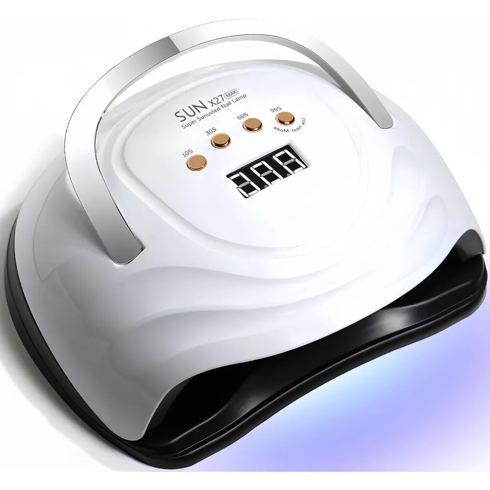 

UV LED Nail Lamp with 81 Beads, 380W Nail Curing Lamps for Gel Polish with Automatic Sensor/4 Timer Setting,Led Nail Dryer, Prof