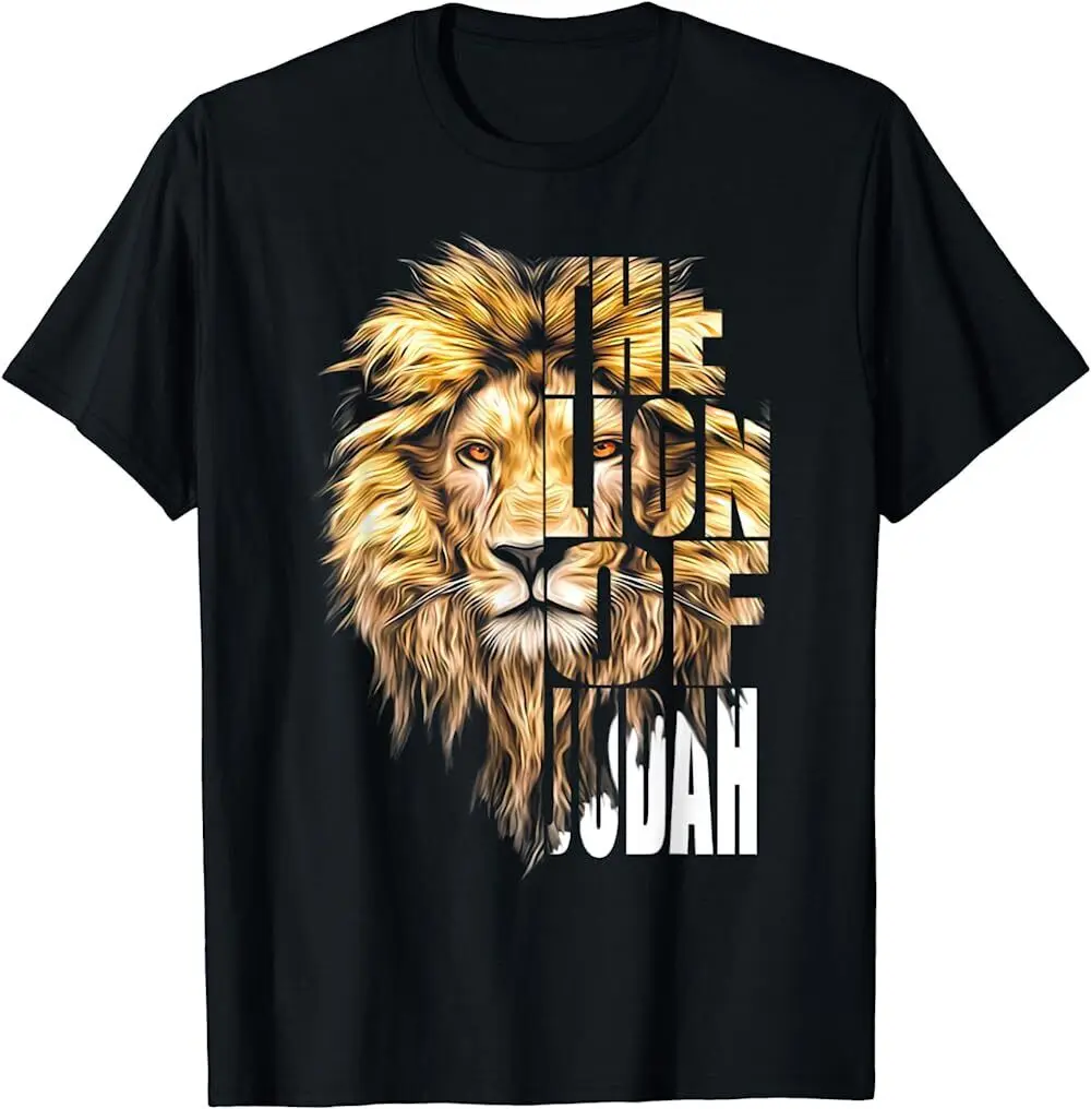 Jesus Lion of Judah Christian Gift for Men Women T-Shirt