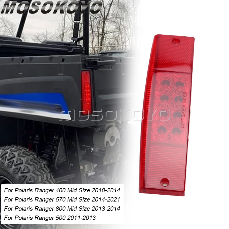 1 pcs Red Brake Light for Polaris Ranger 400 500 570 800 EFI MIDSIZE Mid Size Replacement #2411450 Ranger 500 Rear Tail Light