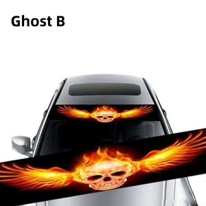 3D Car Front WindShield Effect Custom Stickers Interesting Stickers Standard Ghost Wolf Eyes Standard 11 Main Sales Sticker for Creak Pary - №3