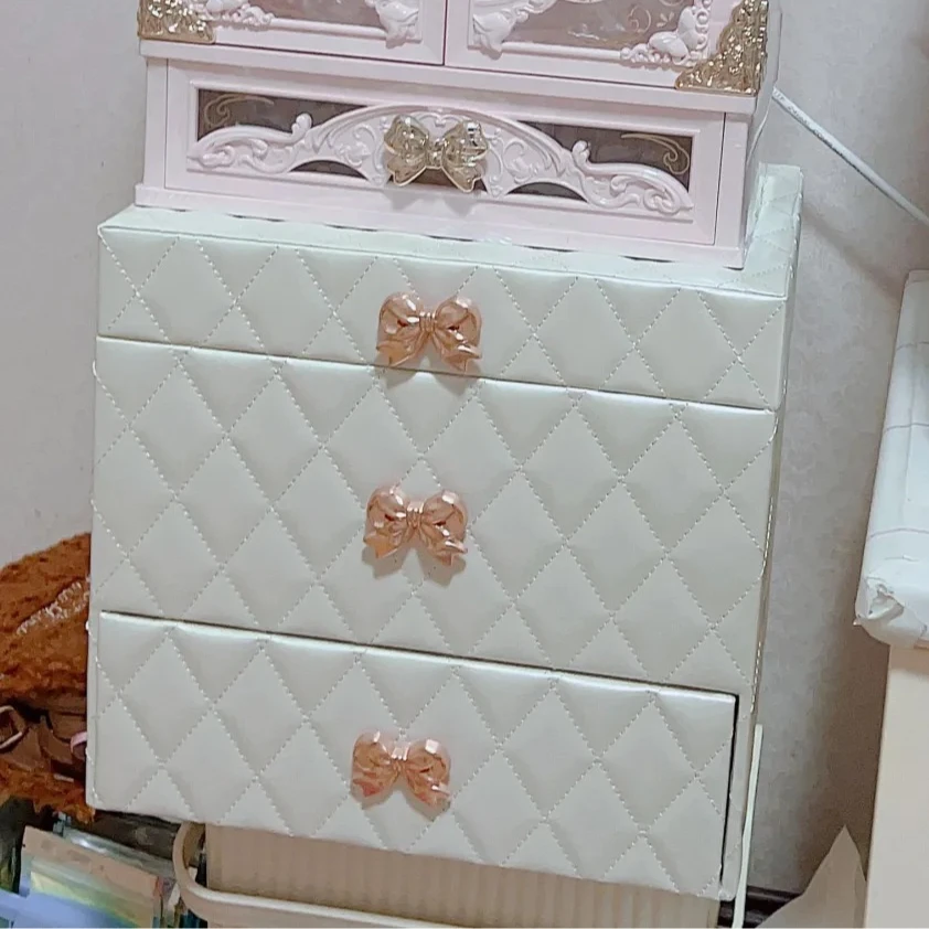FLOWER KNOWS Makeup Case Christmas Limited Edition Jewelry Box Leather Storage Box Cosmetics Case Gift White Box