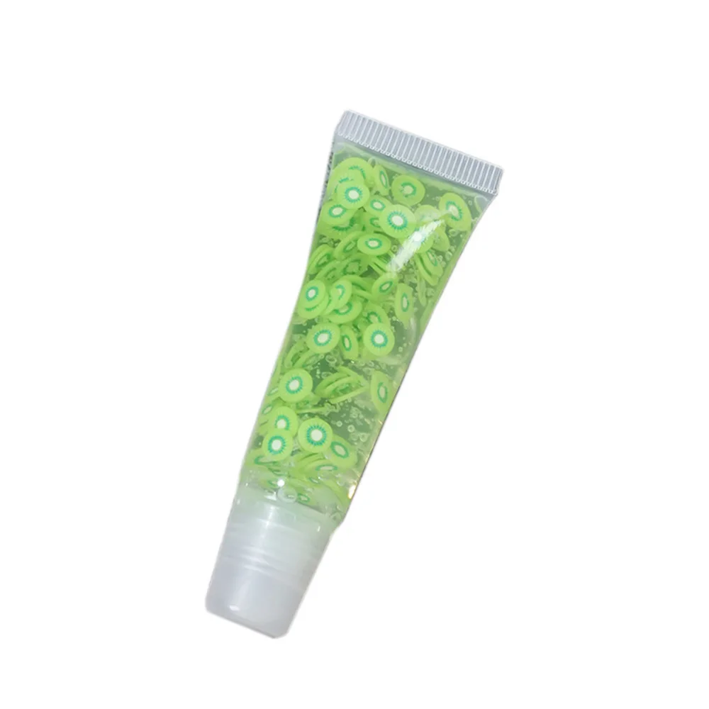 Tube souple de remplissage de tranches de fruits avec logo personnalisé, brillant Jules, antiadhésif, ne se décolore pas, humidité, maquillage, vente en gros, sans cruauté, marque privée, 10ml