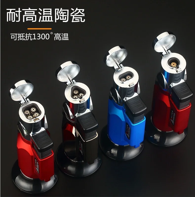 

New Powerful Spray Gun Kitchen Pipe Lighter Lighter Four/three/two/one Fire Jet Gas Cigar Lighter (Without Gas)