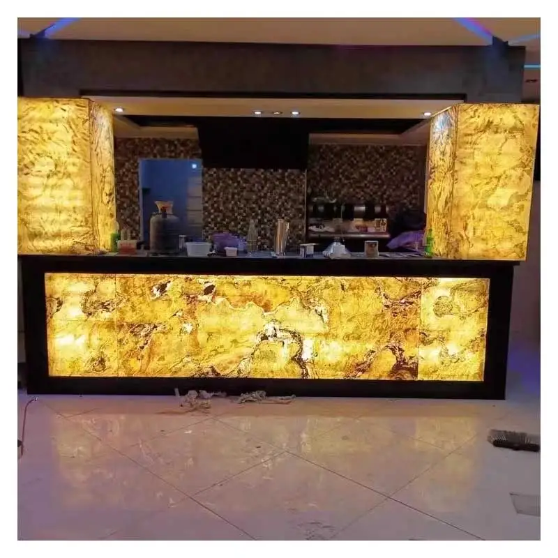 1.2X0.6m Transparent stone natural ultra-thin flexible stone decorative panel wall decoration marble rock panel background wall