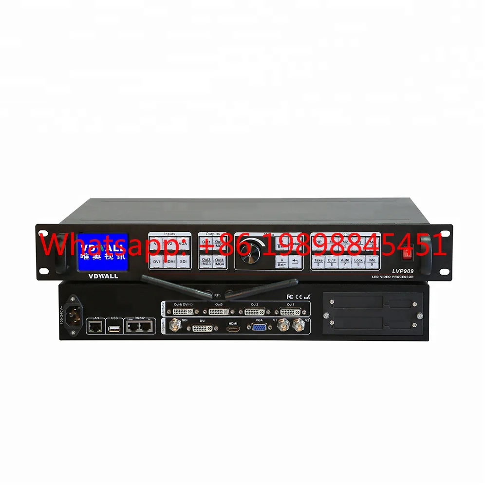 

VDWALL LVP909 LED Video Processor 9.2M Pixels 4DVI 3G-SDI 4-Window PIP