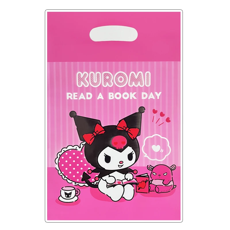 Bolsa de regalo Kuromi My Melody para niños, suministros de fiesta de cumpleaños, decoraciones Sanrio, favores de fiesta, 10/70 piezas, 16,5x25cm