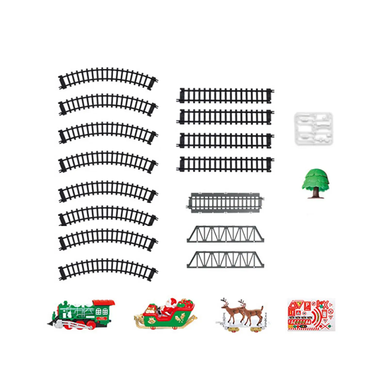 Set di treni elettrici natalizi Set di treni divertenti per bambini Set di treni giocattolo