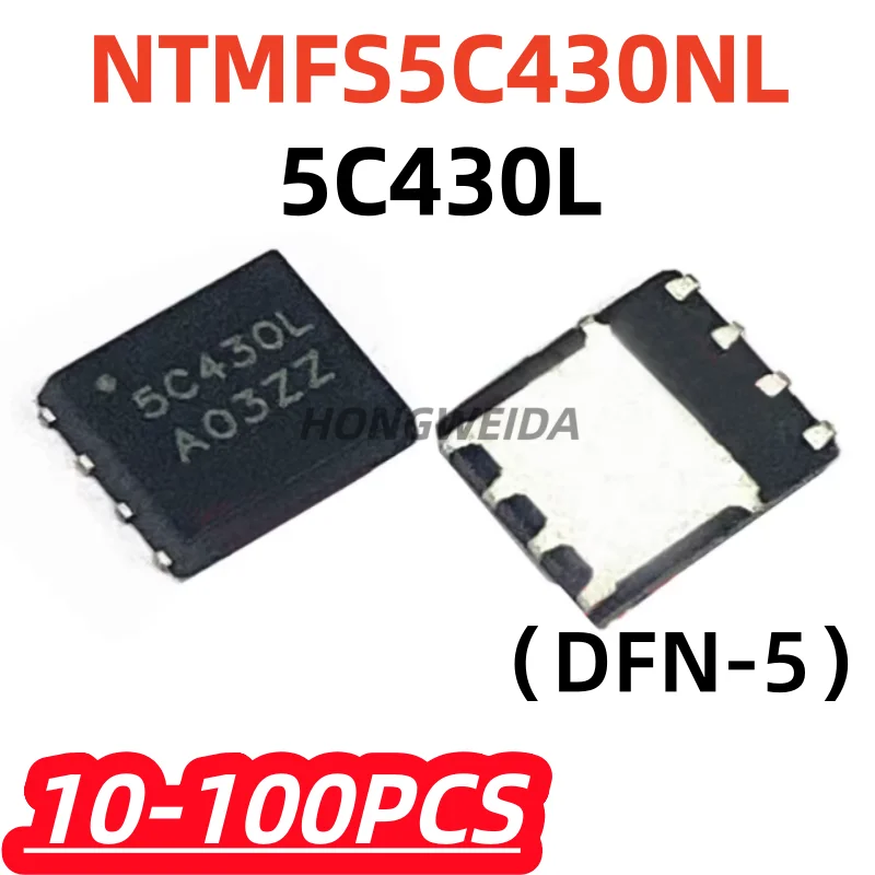 10-100Pcs/lot 100% New NTMFS5C430NL 5C430L 200A 40V DFN5 Field effect transistor (MOSFET)