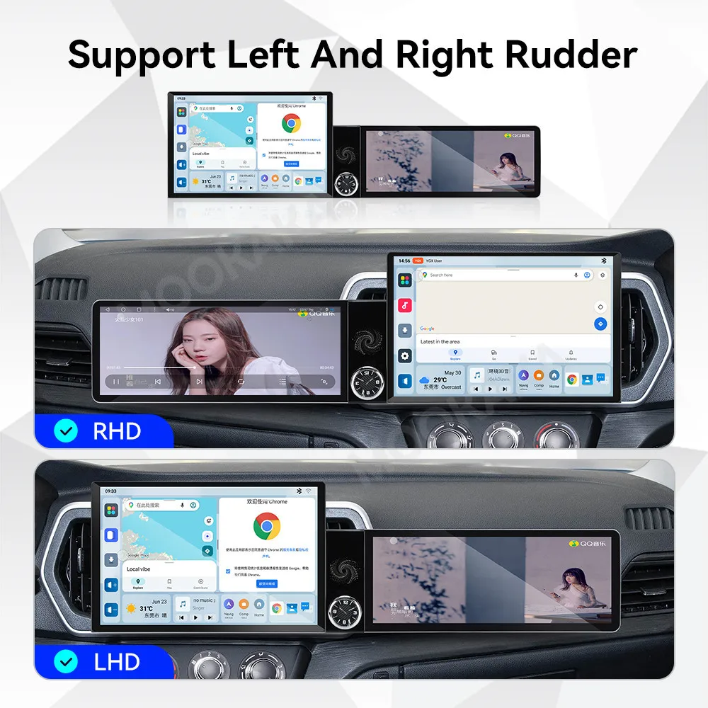 Android Radio For Changan Ruixing M60 2023~2025 Dual Screen GPS Multimedia Navigation Car Stereo Receiver player IPS Head Unit
