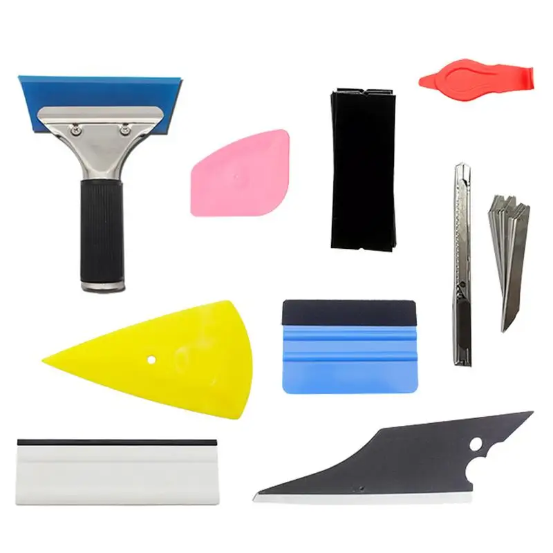 

Car Window Tint Tools Kit Squeegee Applicator Tool Scraper Tool With Soft Felt Cloth Installing Tool Including Window Squeegee