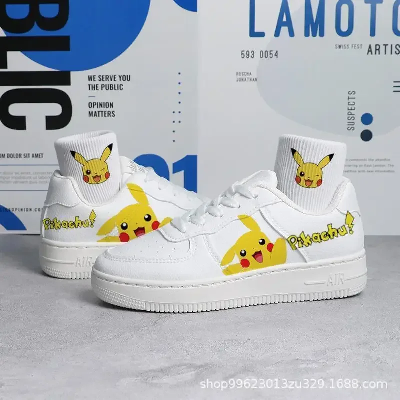 Pokemon Cartoon Pikachu Children\'s Sports Shoes Boys Girls Summer Breathable Casual Sneakers Lightweight Running Shoes 26-40