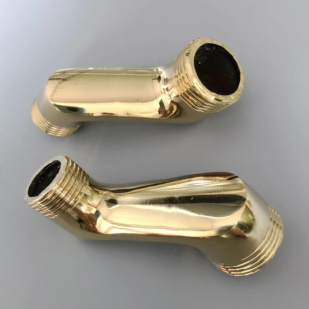 Accessorio per il bagno In Ottone Dorato Artiglio Del Piede Della Parete Montato Vasca da bagno Doccia a Pioggia Rubinetto Adattatore Regolabile