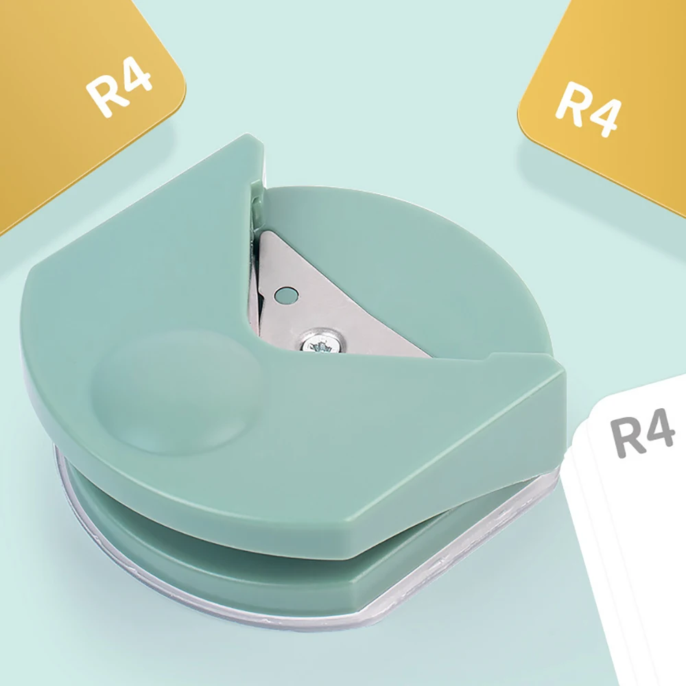 Nuovo Mini Paper Punch Paper Edge Cutter Round Diy Craft Scrapbooking Tools Hole Puncherr Paper Trimmer Cutter Corner Cutter PVC